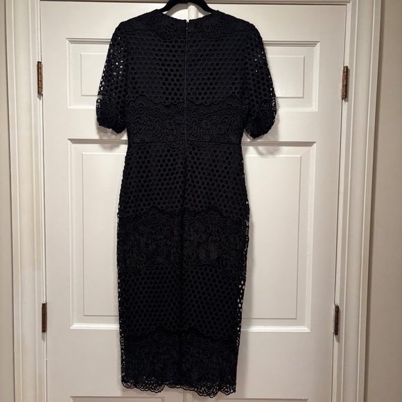 SHOSHANNA - BEAUTIFUL LACE DETAIL MIDI DRESS - SIZE 4 - Picture 2 of 5